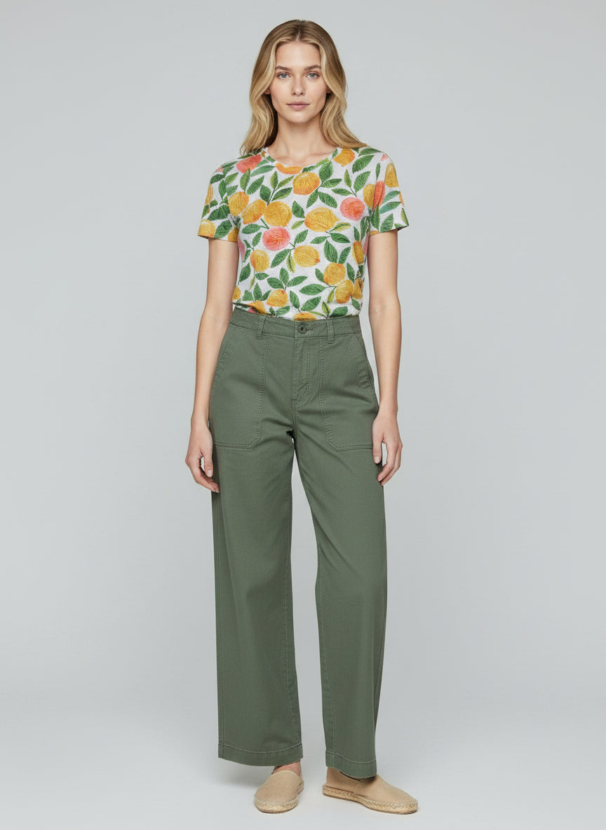 Allover Printed Citrus T-shirt