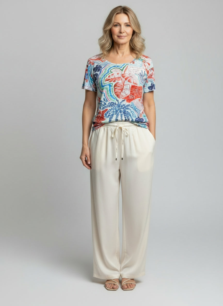Allover Printed Graphic T-shirt