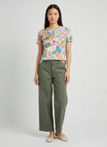 Allover Printed Abstract Jungle T-shirt