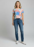 Allover Printed Tropical Sketch T-shirt