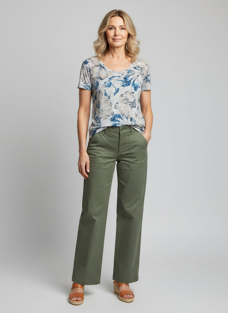 Allover Printed Floral T-shirt