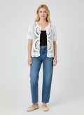 Short Sleeve Crochet Cardigan