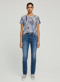 Allover Printed Abstract Arches T-shirt