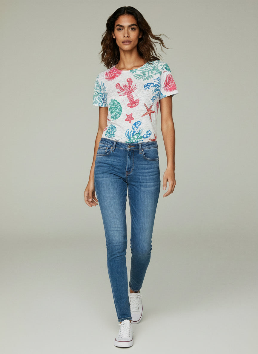 Allover Printed Nautical T-shirt