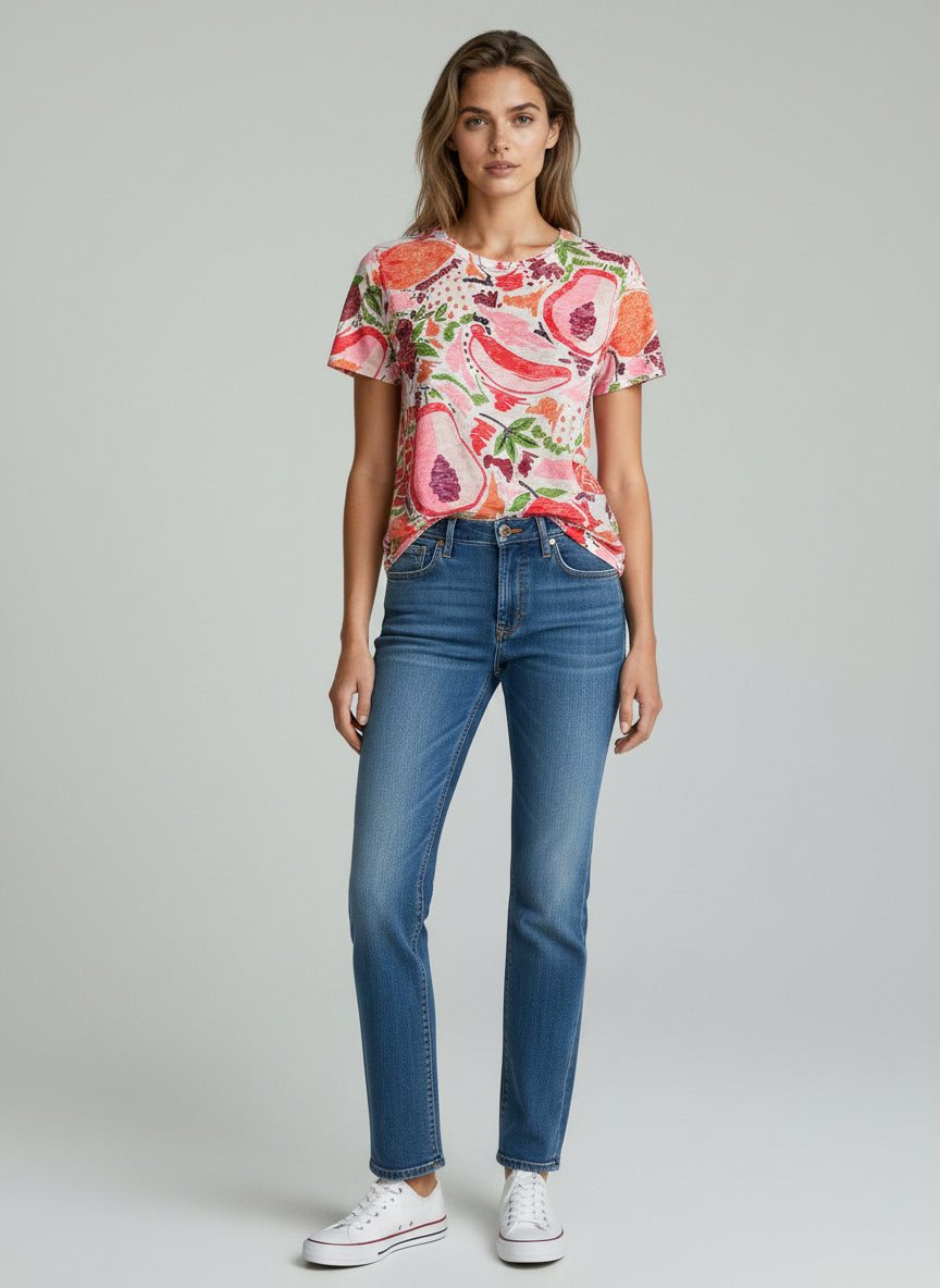 Fruit Salad Allover Printed T-Shirt