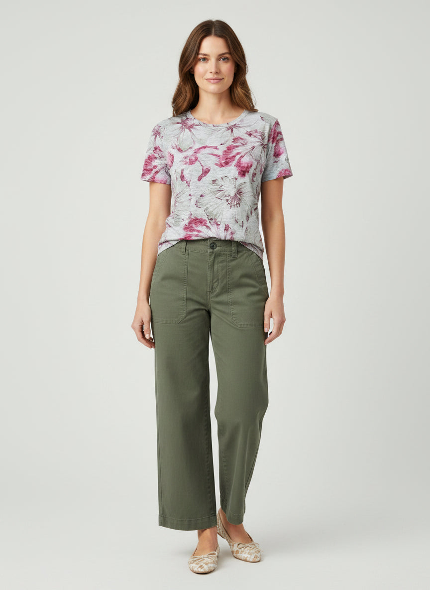 Allover Printed Floral T-shirt