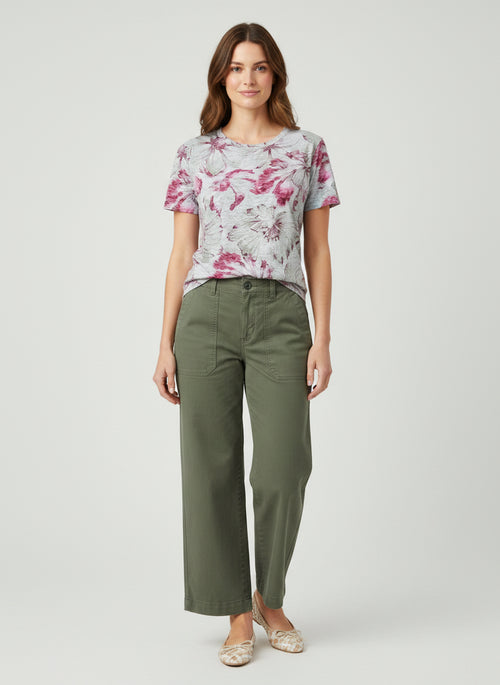Allover Printed Floral T-shirt