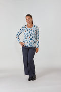 Christmas Tree Printed Wool Touch Top