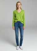 V-Neck Jumper with Beads