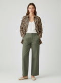 Cream Leopard Print Relaxed Fit Button Up Shirt